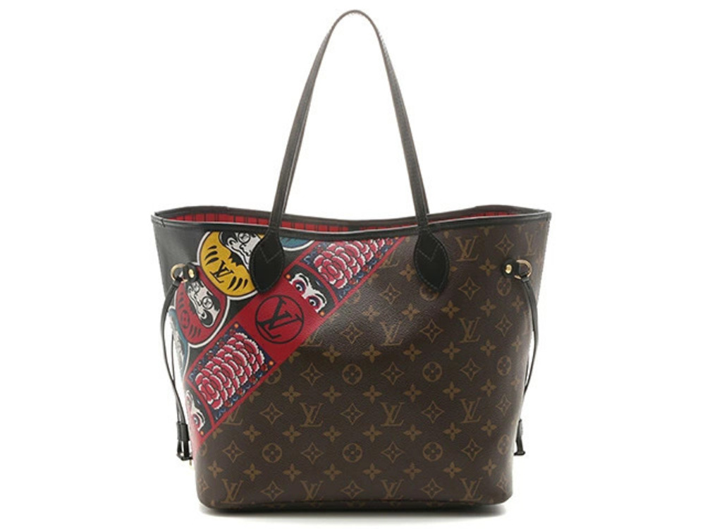 LOUIS VUITTON Neverfull Tote Bag Monogram Reverse Daruma Kabuki